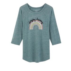 Torrid Plus Size 0 (12) Chasing Dreams Classic Fit Raglan Tee